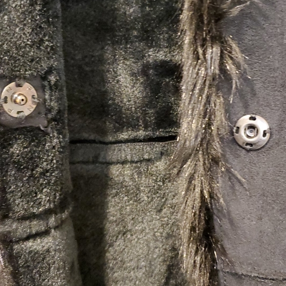 Jasper Conran Full Length Faux Fur Coat - Picture 6 of 9